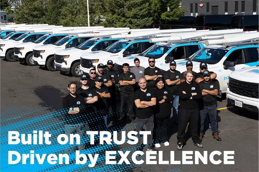 BH Garage Door technicians and service trucks in Chicago